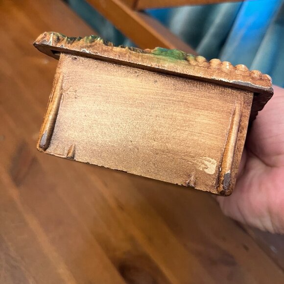 Vintage  napkin letter holder With "Give Us This Day Our Daily Bread" Engraving - Picture 6 of 8